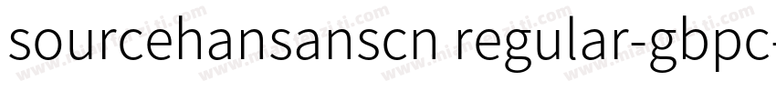 sourcehansanscn regular-gbpc-euc-h字体转换